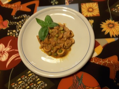 Calamari con piselli