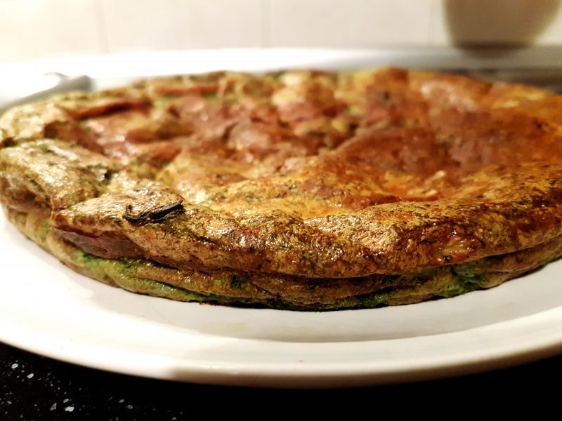 Frittata di spinaci e ricotta