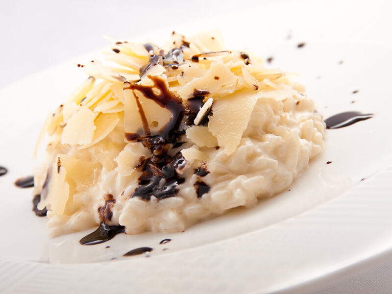 Risotto cipolla e aceto balsamico